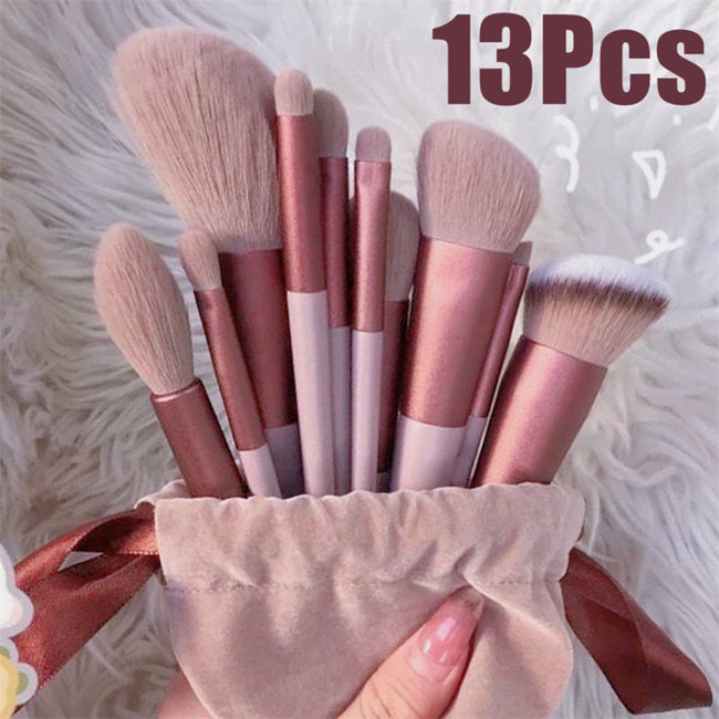 13Pcs Makeup Brush Set Make Up Concealer Brush Blush Powder Brush Eye Shadow Highlighter Foundation Brush Cosmetic Beauty Tools Hover Image