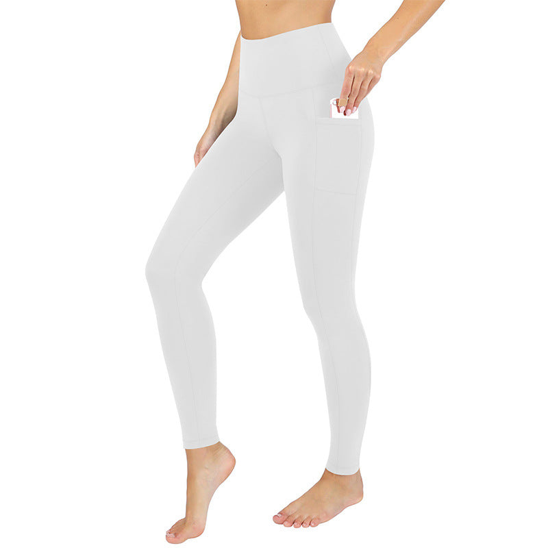 Womens Yoga Leggings Soft Tummy-control  High-stretch  And Opaque