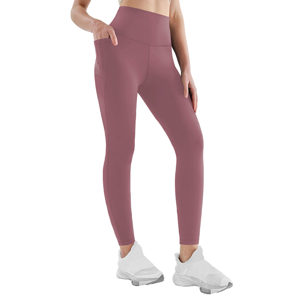 Womens Yoga Leggings Soft Tummy-control  High-stretch  And Opaque