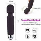 Magic Massage Wand Muscle Relaxation Massager 20 Speed Vibrating Full Body Therapy Motor Vibration