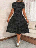 [Women's V-Neck Dress] 2026 Summer New Classic V-Neck Button Waist Dress for Women