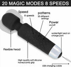 Magic Massage Wand Muscle Relaxation Massager 20 Speed Vibrating Full Body Therapy Motor Vibration