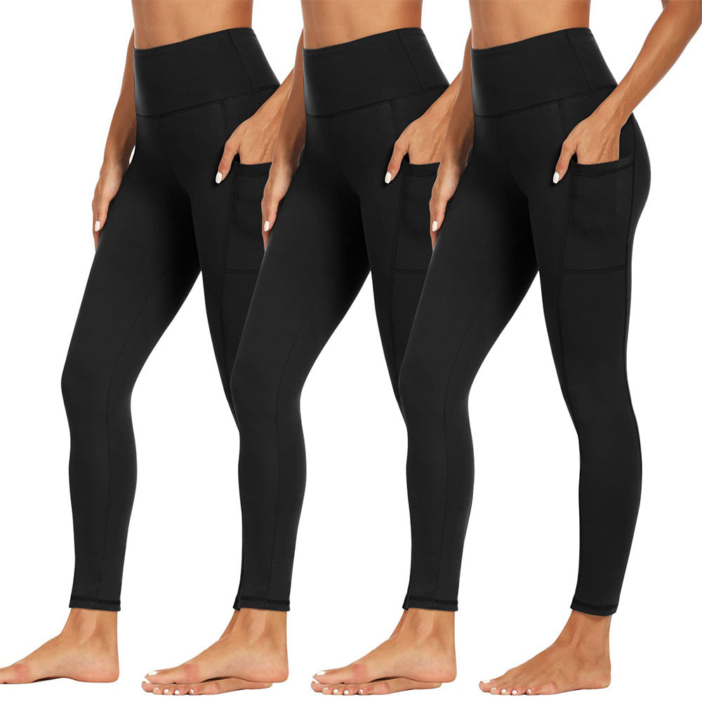 Womens Yoga Leggings Soft Tummy-control  High-stretch  And Opaque