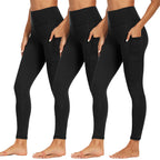Womens Yoga Leggings Soft Tummy-control  High-stretch  And Opaque