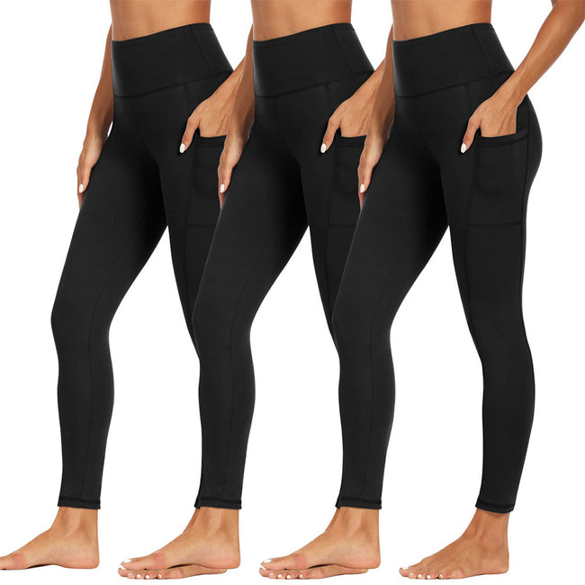 Womens Yoga Leggings Soft Tummy-control  High-stretch  And Opaque Hover Image