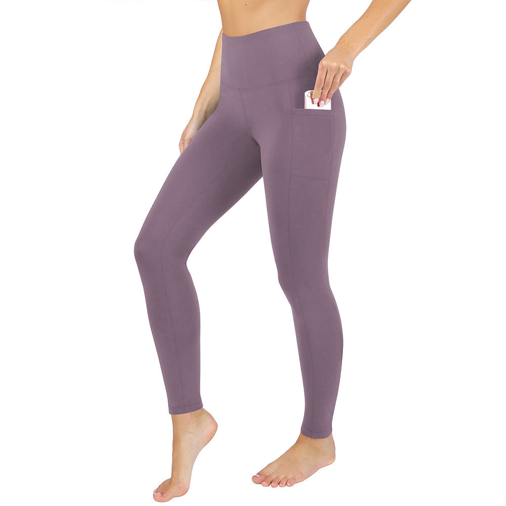 Womens Yoga Leggings Soft Tummy-control  High-stretch  And Opaque