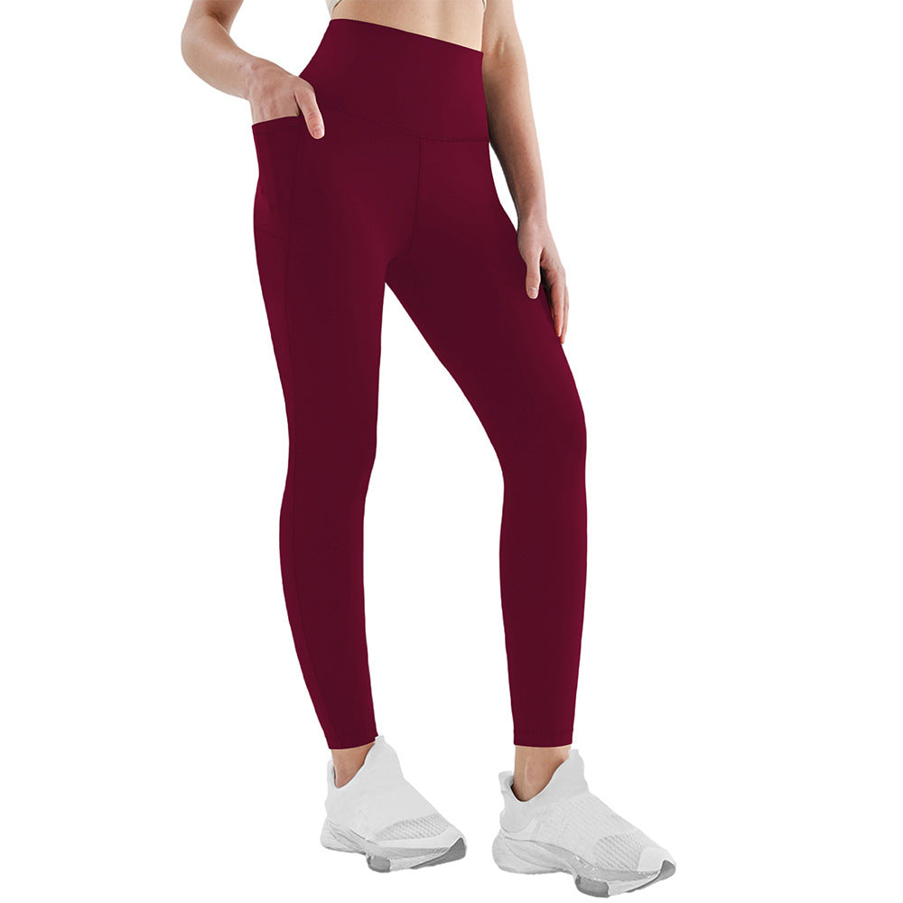 Womens Yoga Leggings Soft Tummy-control  High-stretch  And Opaque