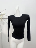 Shoulder Modal Stretch Tight Sports Long Sleeve