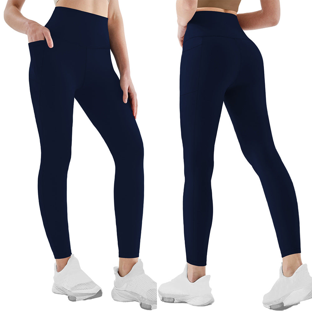Womens Yoga Leggings Soft Tummy-control  High-stretch  And Opaque