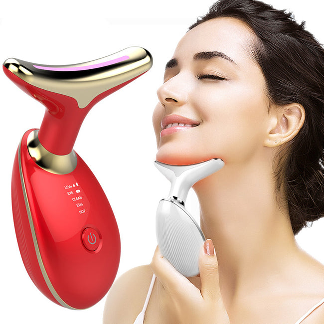 EMS Thermal Neck Lifting And Tighten Massager Electric Microcurrent Wrinkle Remover Main Image